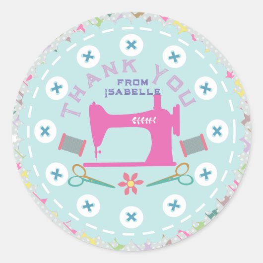 ラブ裁縫機 ラウンドシール (正面)