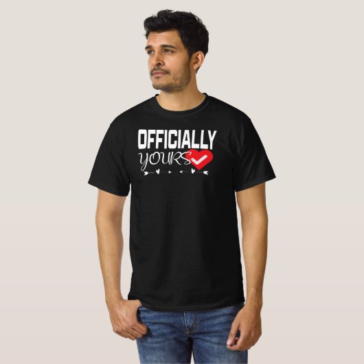 ラブ認証 ハート チェックマーク Tシャツ (正面フル)