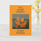 ラブ誕生日カード付き「特別娘」 カード (黄色い花)