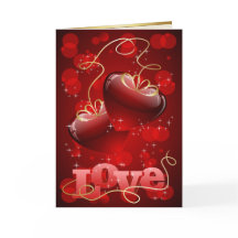 ラブ赤いハートとバラ