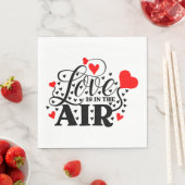 ラブ赤いハート結婚ズ，ブライダルシャワー,婚約 スタンダードランチョンナプキン (インサイチュ)