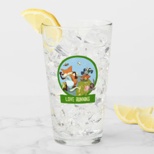 ラブ走ズおもしろいウッドランド動物レースアニメ タンブラーグラス