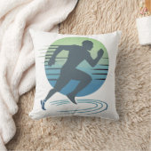 ラブ走マラソン競技ランナーカスタム大会 クッション (ブランケット)