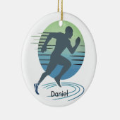 ラブ走マラソン競技ランナーカスタム大会 セラミックオーナメント (右)