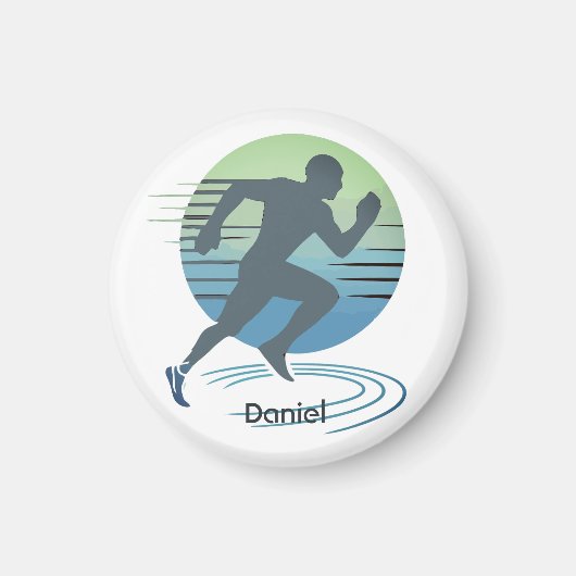 ラブ走マラソン競技ランナーカスタム大会 マグネット (正面)