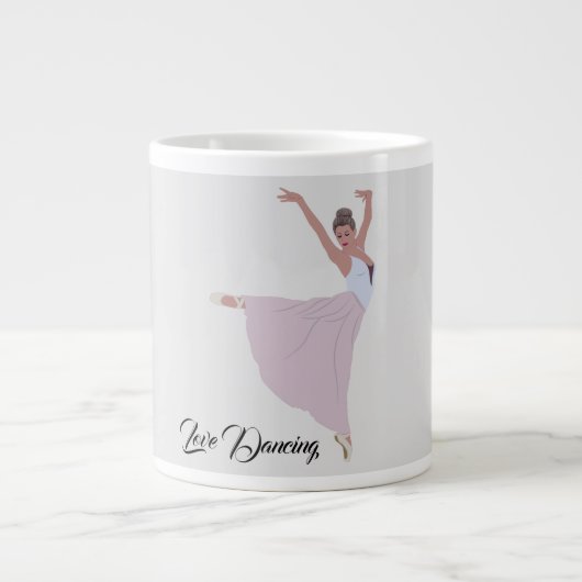ラブ踊り ジャンボコーヒーマグカップ (正面)