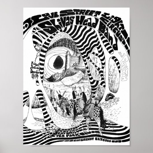 ラブ通りライトサーカスフライヤーDec13&14'68 ポスター (正面)