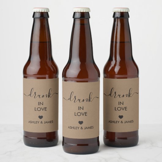 ラブ酔い、ウェディング リカー、アルコール、 ビールラベル (ボトル)