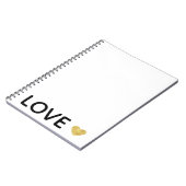 ラブ金ゴールドハート ノートブック (左側)