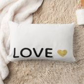 ラブ金ゴールドハート ランバークッション (ブランケット)
