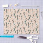 ラブ鍵ヴィンテージバレンティンデクページ 薄葉紙 (クラフト)