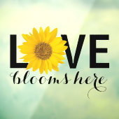 ラブ開花はこちらヒマワリ ウィンドウサイン (シート3)