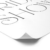 ラブ開花バタフライブライダルウェルカム18x24 ポスター (角)