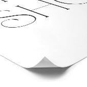 ラブ開花バタフライブライダルウェルカム24x36 ポスター (角)