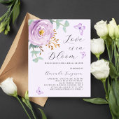 ラブ開花パープルバタフライバジェットブライダルシャワー