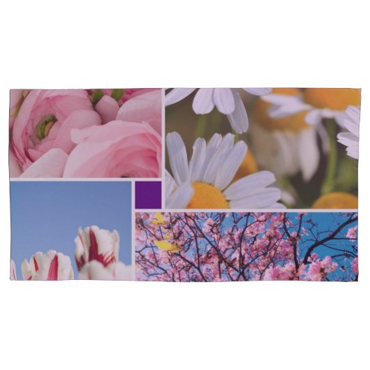 ラブ開花ピローケース 枕カバー (正面左)