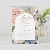 ラブ開花ピーニーガーデンボホアーチブライダルシャワー 招待状 (スタンド正面)