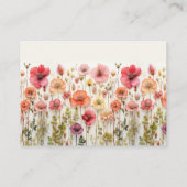 ラブ開花ブライダルシャワーキスゲームカード エンクロージャーカード (裏面)