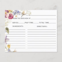 ラブ開花ワイルドフラワー素朴ブライダルシャワーレシピ