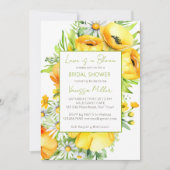 ラブ開花春夏ブライダルシャワーテンプレート 招待状 (正面)