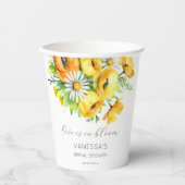 ラブ開花春夏ブライダルシャワーテンプレート 紙コップ (正面)