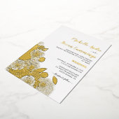 ラブ開花・エレガントフローラ結婚ズ 箔招待状 (回転した状態)