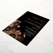 ラブ開花・エレガントフローラ結婚ズ 箔招待状 (回転した状態)