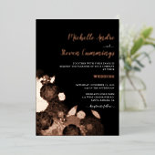 ラブ開花・エレガントフローラ結婚ズ 箔招待状 (立ち正面)