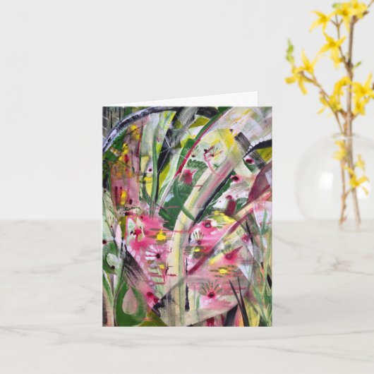 ラブ開花 カード (黄色い花)