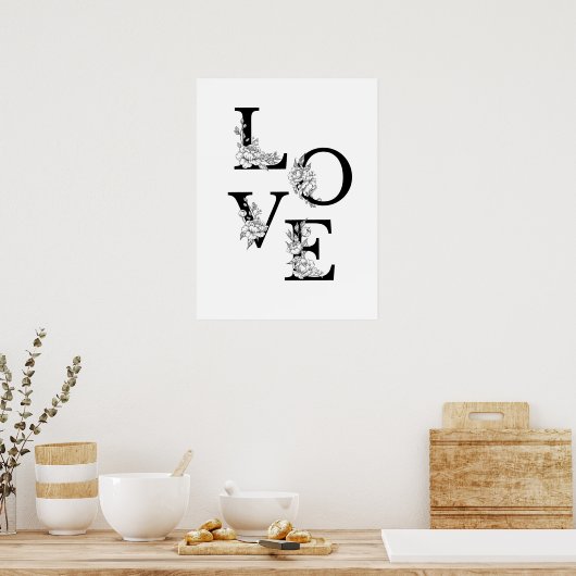 ラブ開花 ポスター (キッチン)