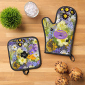 ラブ開花 鍋つかみ&鍋敷きセット (トップダウン)