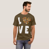 ラブ陶器ハートギフト女性陶磁器 Tシャツ (正面フル)