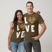 ラブ陶器ハートギフト女性陶磁器 Tシャツ (ユニセックス)