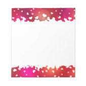 ラブ飛んでいるル縁どハート – メモ帳 (正面)