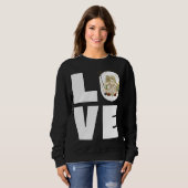 ラブ魚釣りグランドパフィッシャーマンハットマスおもしろいフス スウェットシャツ (正面フル)