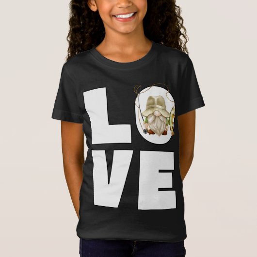 ラブ魚釣りグランドパフィッシャーマンハットマスおもしろいフス Tシャツ (正面)