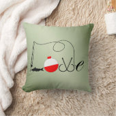 ラブ魚釣りフィッシャーマン クッション (ブランケット)