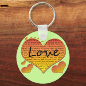 ラブ1コリント13ハート キーホルダー (正面)