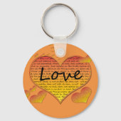ラブ1コリント13ハート キーホルダー (正面)