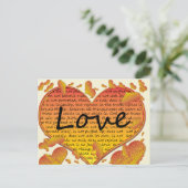 ラブ1コリント13ハート ポストカード (スタンド正面)