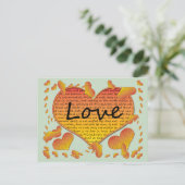 ラブ1コリント13ハート ポストカード (スタンド正面)