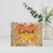 ラブ1コリント13ハート ポストカード (スタンド正面)