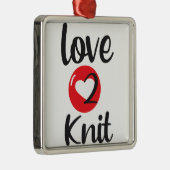 ラブ2ニットオーナメント メタルオーナメント (右)