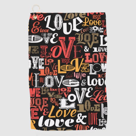 ラブ2 ゴルフタオル (正面)