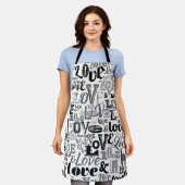 ラブ3 エプロン (着用した状態)