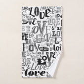 ラブ3 バスタオルセット (ハンドタオル)