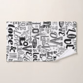 ラブ3 バスタオルセット (ハンドタオル)