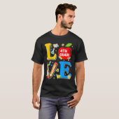 ラブ4年生アップル新学期先生 Tシャツ (正面フル)