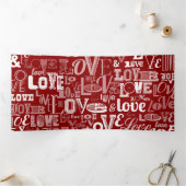 ラブ5 三つ折りクリスマスカード (内部)