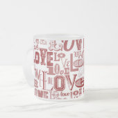 ラブ6 フロストグラスマグカップ (正面左)